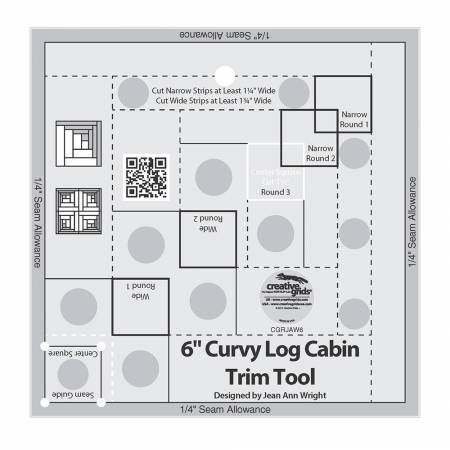 6" Curvy Log Cabin Creative Grids
