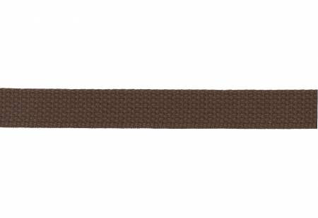 Cotton Webbing 1"  Brown - by the yard