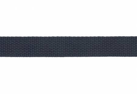 Cotton Webbing 1" Navy - by the yard