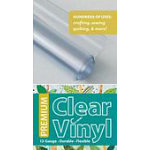 Clear Vinyl 16" x 1-1/2 Yd  12 Gauge