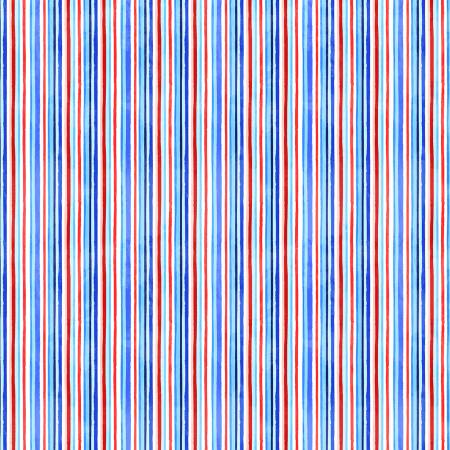 Hometown America - White City Limits Stripe by Michael Miller