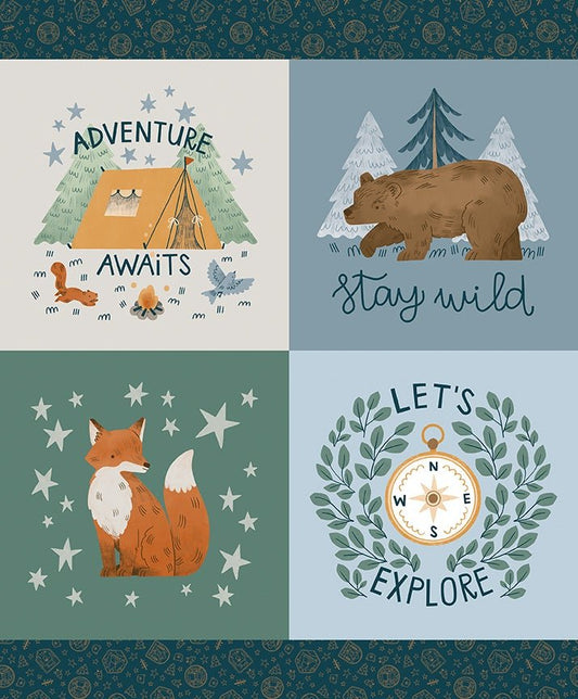 Camp Woodland by Riley Blake - Panel Cut