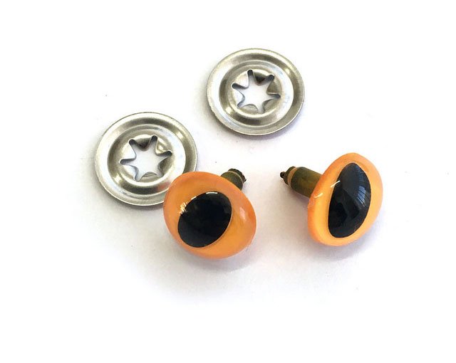Toy Eyes Cat - 12mm Dark Yellow