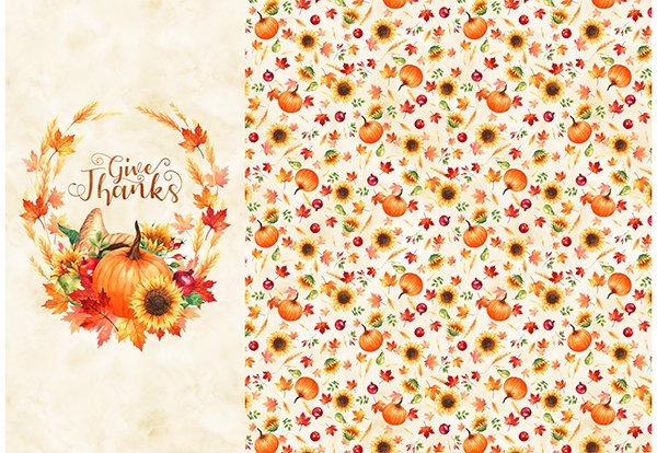 Celebrate the Seasons Nov Pumpkins 43" x 63"