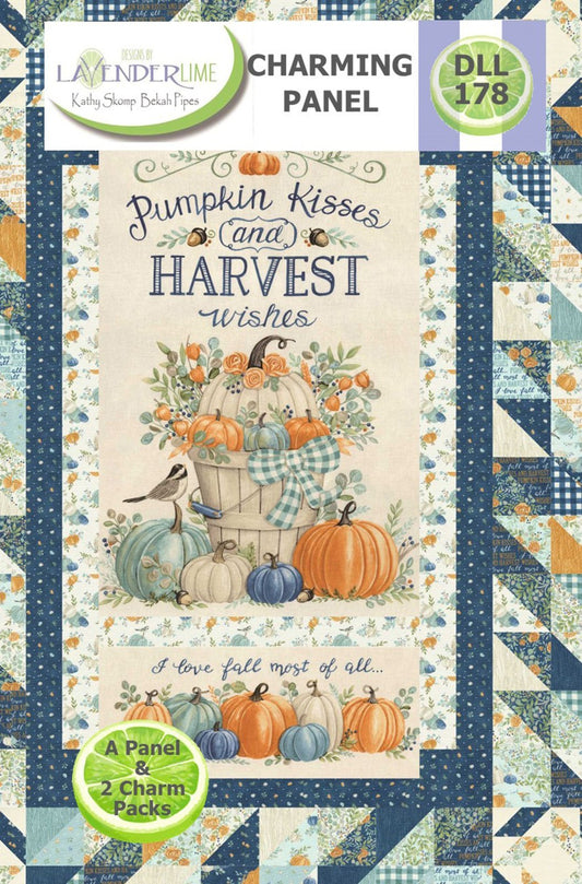 Pumpkin and Harvest Wishes Lap Quilt Kit