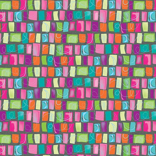 Awsome Owls Color Shapes Gray Multi