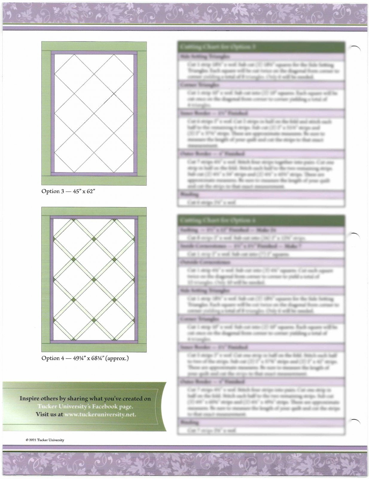Crib Layout Design Sheet for 12" Blocks
