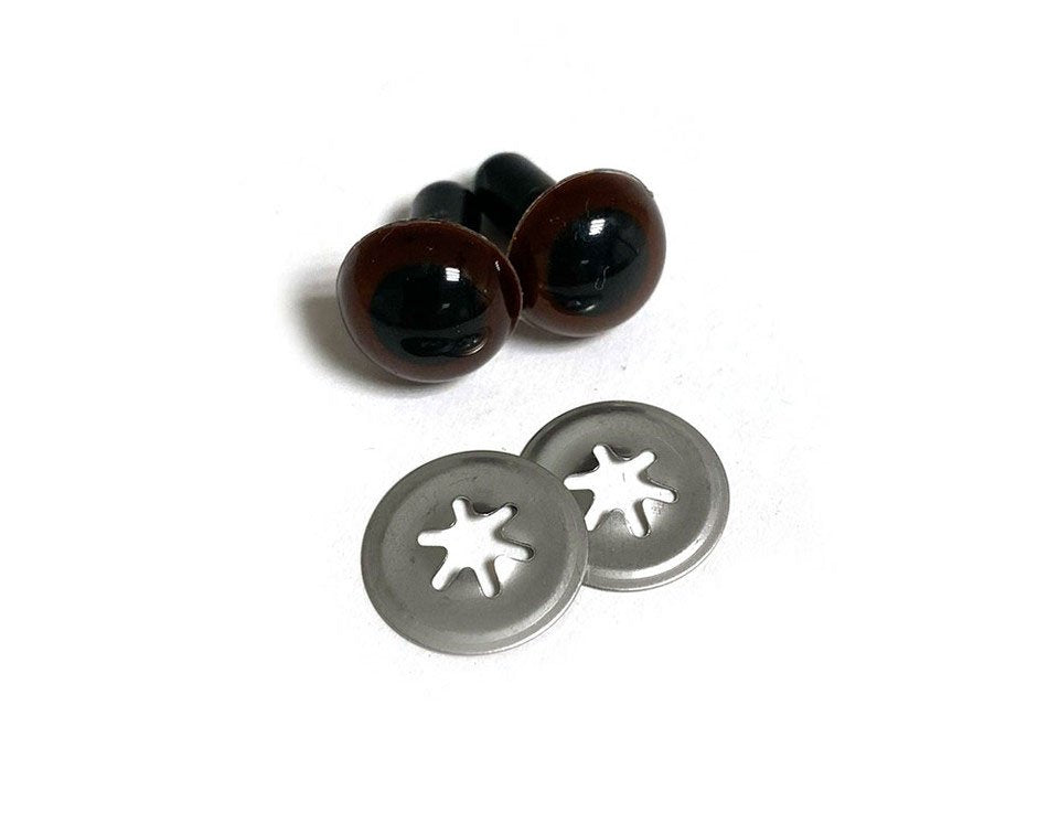 Toy Eyes Crystal - 12mm Dk Brown
