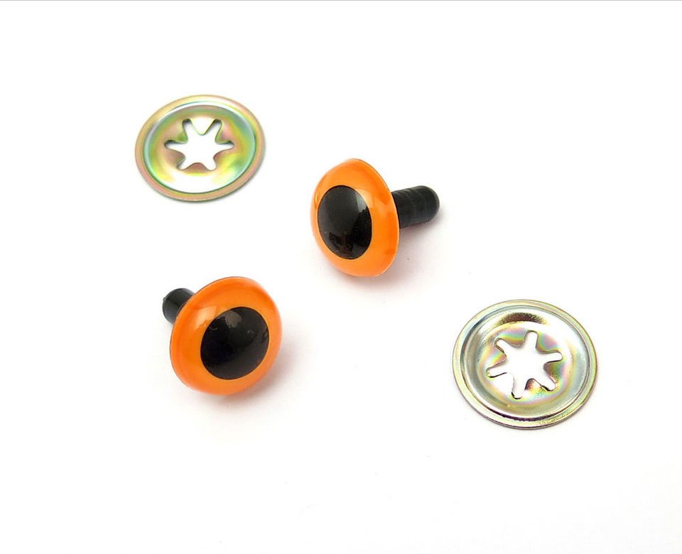Toy Eyes Crystal - 15mm Luminous Orange