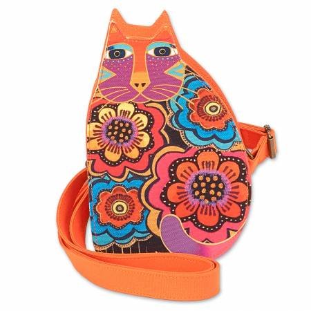 Orange Feline Family Cut Out Crossbody