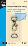 Small Swivel Hook & D-Ring - 1/2 inch