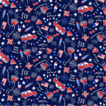 Hometown America - Navy Hometown Pride by Michael Miller