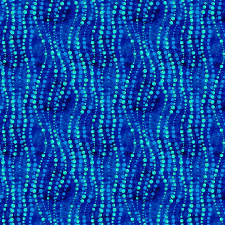 Marine Life -Navy Bubble Beads by Michael Miller
