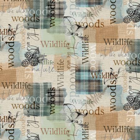 Wild Words Digitally Printed By Michael Miller