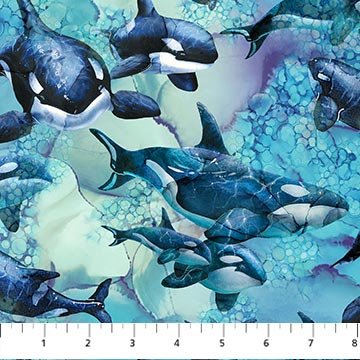 Whale Song Blue Multi DP24982-44
