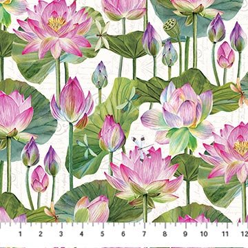 Water Lilies - Cream Floral 25057-11