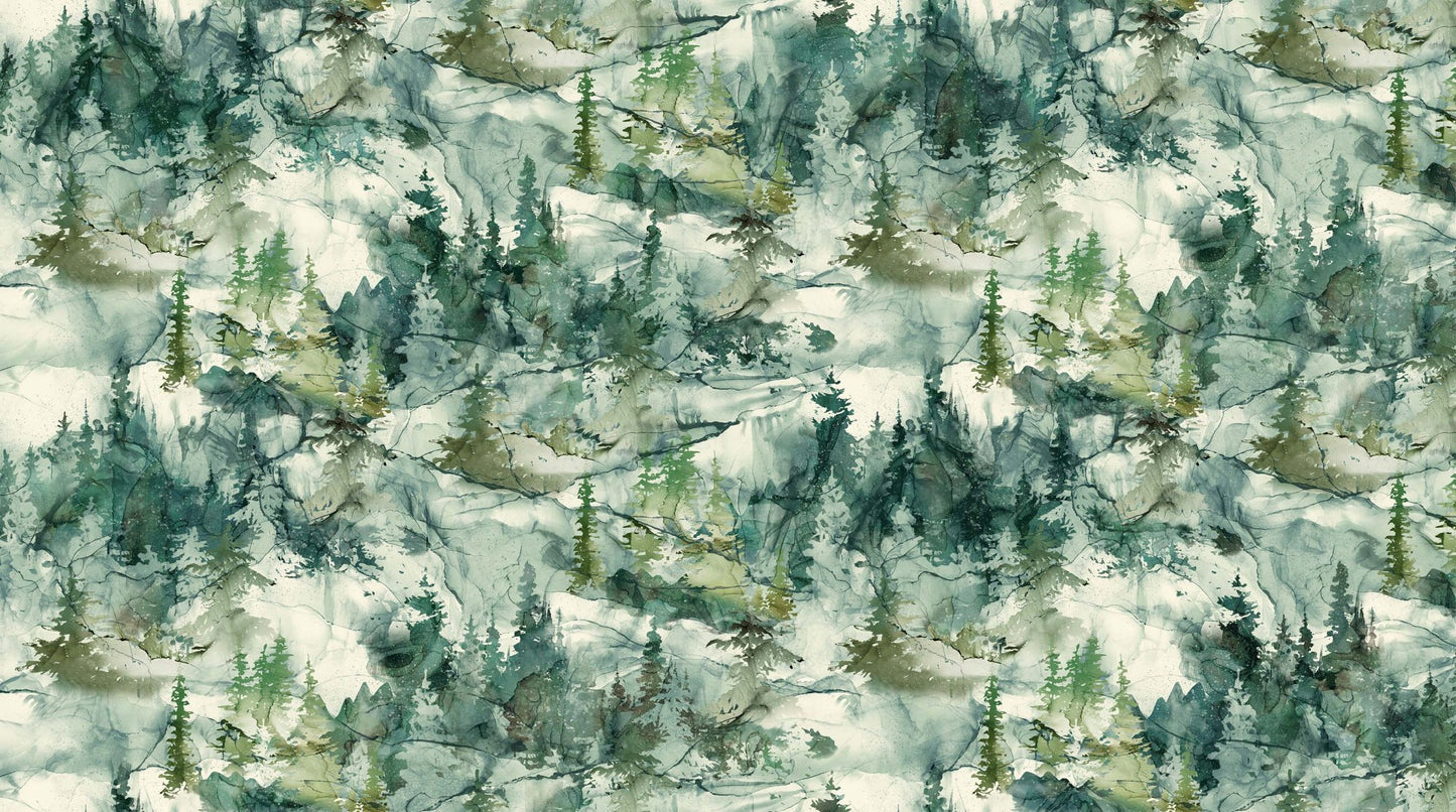 Northern Peaks - In The Woods Green DP25168-78