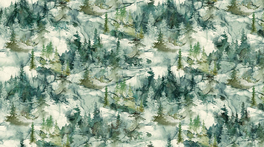 Northern Peaks - In The Woods Green DP25168-78