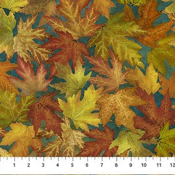 Autumn Splendor Stonehedge - Dark Teal Leaves