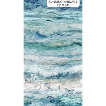 Sea Breeze - Ombre Panel (Pale Blue Multi)