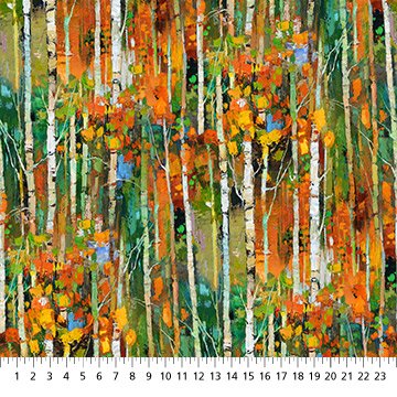 Silent Lake - Orange Peel Autumn Trees