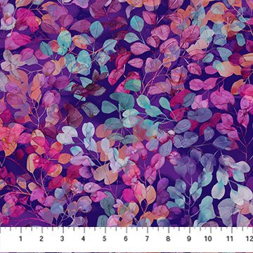Dragonfly Dance - Purple Multi Leaves