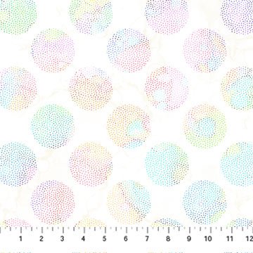 Dragonfly Dance - White Multi Dots
