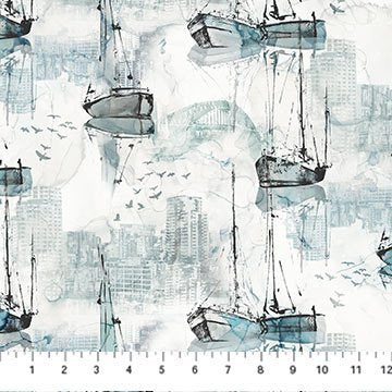 City Harbor - White Multi Boats