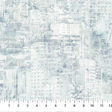 City Harbor - Pale Blue Buildings