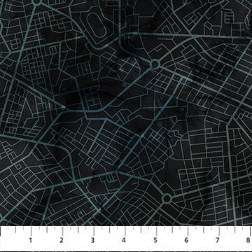 City Harbor - Dark Blue Road Map