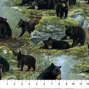 Bear's Den - Black Multi Bear Scenic