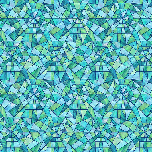 Risen - Turq Multi Stained Glass