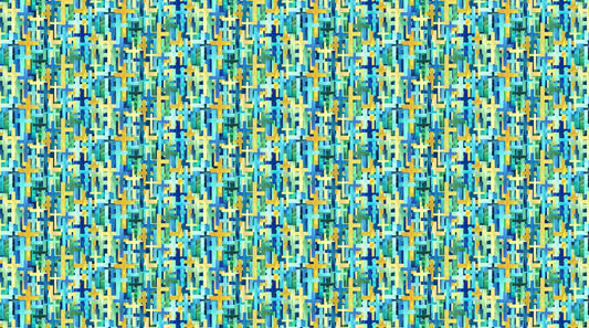 Risen - Blue Multi Large Cross