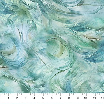 Raven's Call - Swirl Texture Light Teal