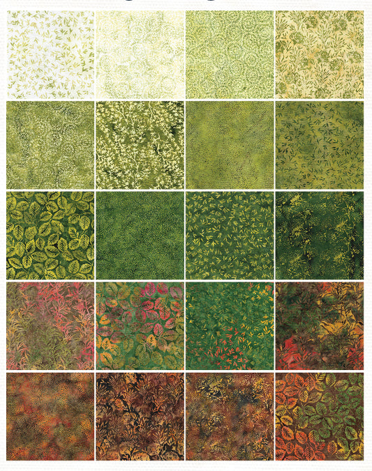 Earthly Greens-SP / Earthly Greens Strip Pack Island Batik