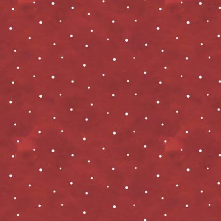 Hello Winter  - Flannel Dots Red