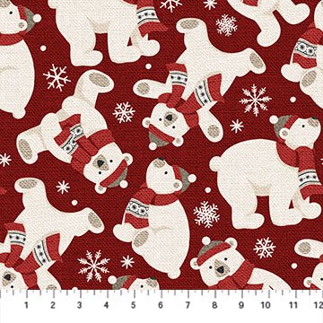 Warm & Cozy Flannel - Dark Red F24681-26