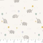 Lucky Day Flannel - Balloons Cream