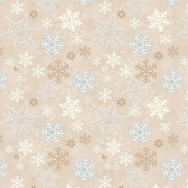 Love My Sn'Gnomies Flannel F9636-33 Beige