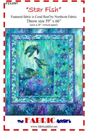Star Fish Pattern (featuring Coral Reef fabric collection)
