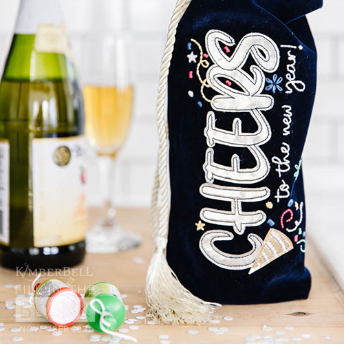 Velvet Wine Bag by Kimberbell
