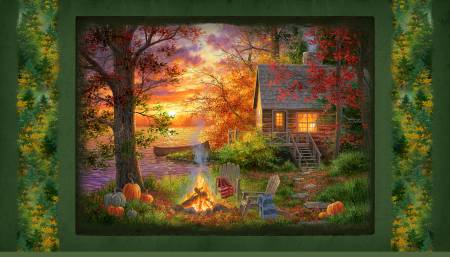 Fireside Serenity - Sunset Serenity Panel (24" x 43" Panel)