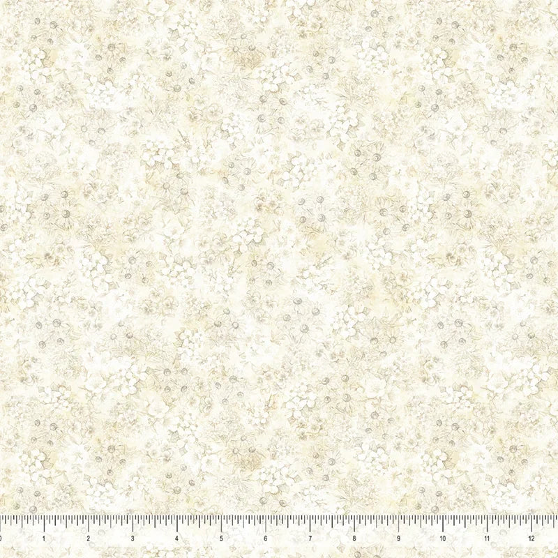All Mid Atlantic Shop Hop 2026 - Tonal Flowers Tan
