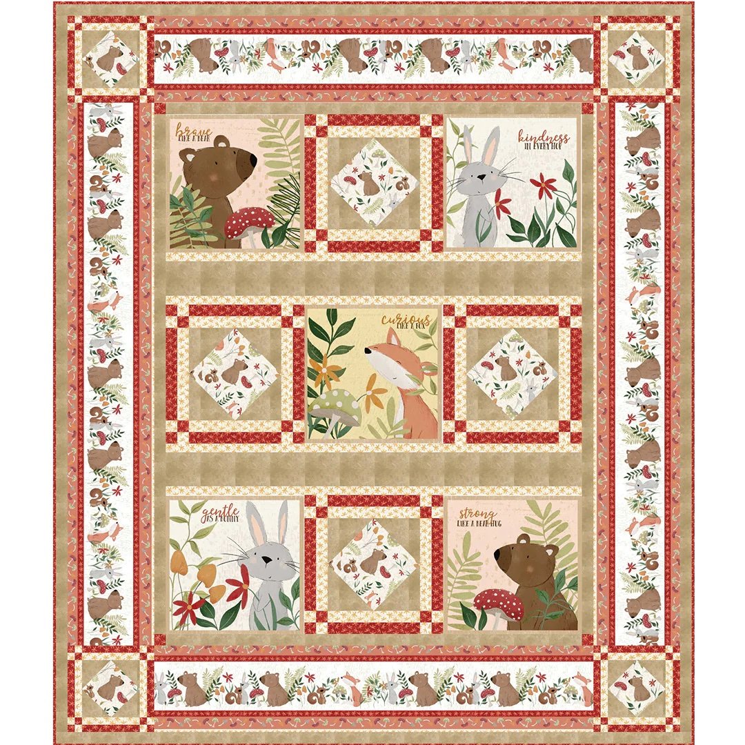 Rust Forest Family Quilt Kit