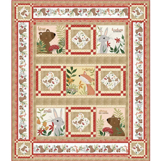 Rust Forest Family Quilt Kit
