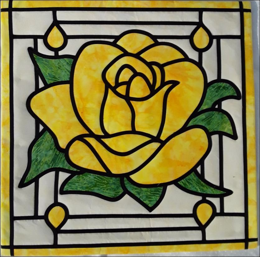 Forever Yours Stained Glass Quilt Pattern
