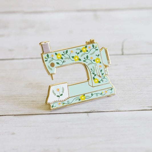Muse Sewing Machine Enamel Pin (Mint)