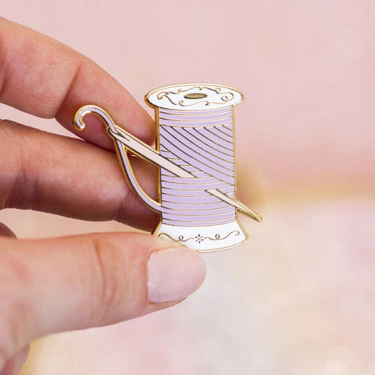 Muse Spool Enamel Pin (Purple)