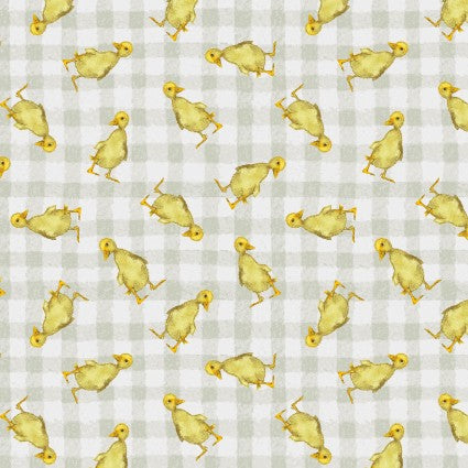 A Beautiful Day - Beige Baby Ducks