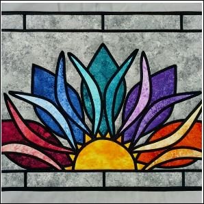 Heavenly Sunshine Stained Glass Quilt Pattern